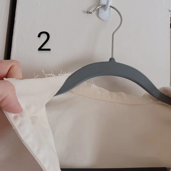 50s - 60s Vintage White 2 Navy Uniform Tops with Black Insignia. Shirts Retro - Picture 13 of 16